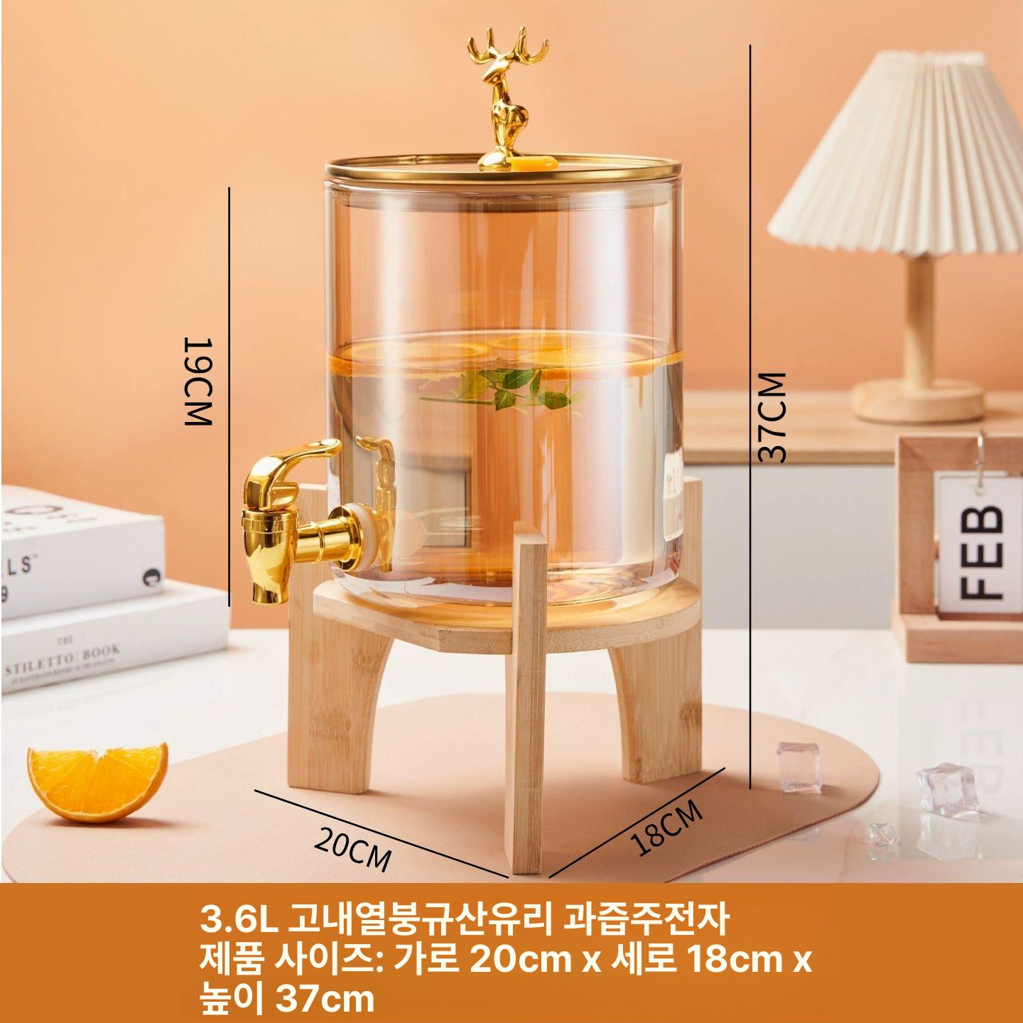 호텔 디스펜서 업소용 음료 워터통 찜질방 식혜 냉장보관 물병 - 상품 이미지