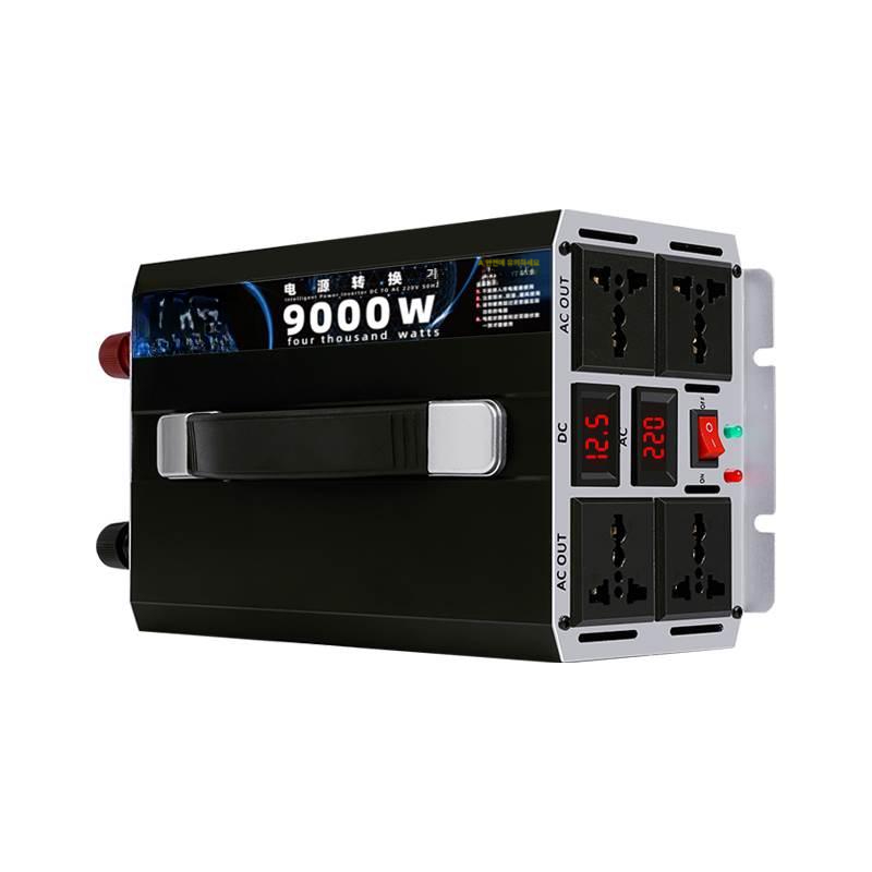 고전력 인버터 12v 220v 변압기 컨버터 태양광 전원 차량용 순수정현파 디지털 변환 - 상품 이미지