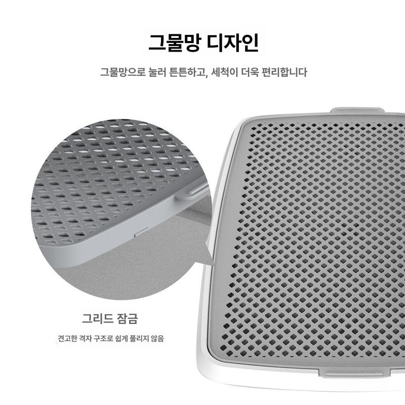 강아지 배변판 배변훈련 소변판 배변패드판 매트 배변패드가림막 수컷 애완견 논슬립 - 상세 이미지 5