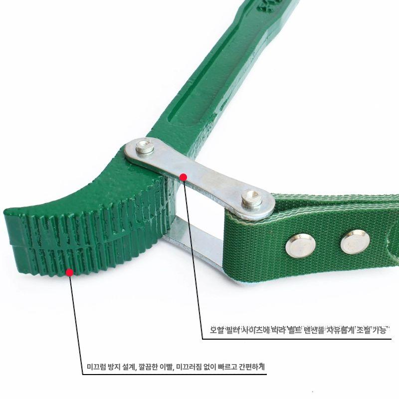 체인 휠타렌치 고정 도구 집게 오일필터 수공구 미끄럼방지 벨트렌치 플라이어 교환 - 상세 이미지 3