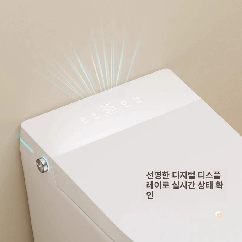 치마형 호텔 좌변기 원피스 탱크리스변기 직수형 절수형 탱크리스양변기 - 상세 이미지 4