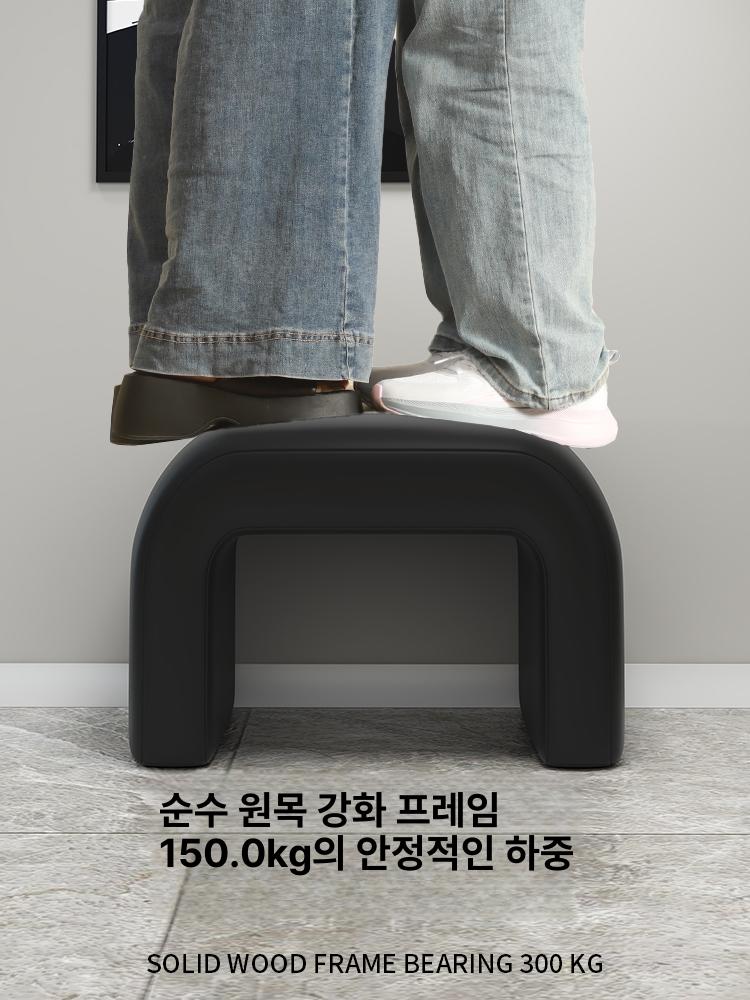 pu가죽 현관신발장 다용도 벤치의자 간이 벤치형 좌석 수납장 길이 슈벤치 북유럽 - 상세 이미지 2
