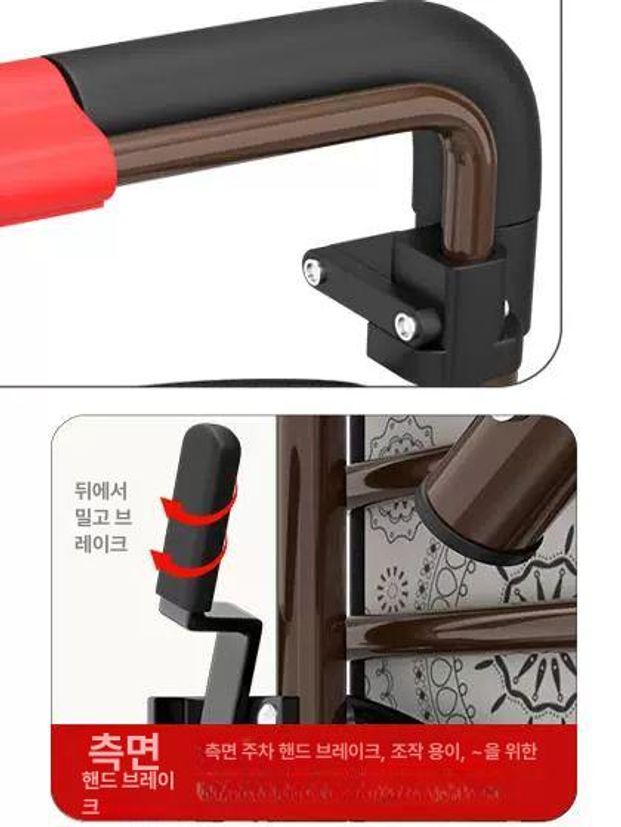 경량 시장카트 쇼핑 가정용 장보기 노인용 핸드카트 구르마 어르신 시장바구니 - 상세 이미지 2