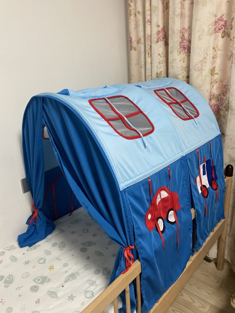 이층 벙커침대텐트 하우스 별빛 침대동굴 동굴텐트 아이방 실내 모기장 벙커텐트침대 - 상세 이미지 2