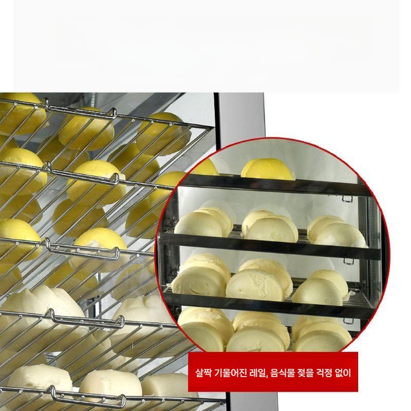 업소용 보온기 대형 급식소 호빵찜기 찐빵 증숙기 스팀기 예산형 상업용 전기찜기 - 상세 이미지 2