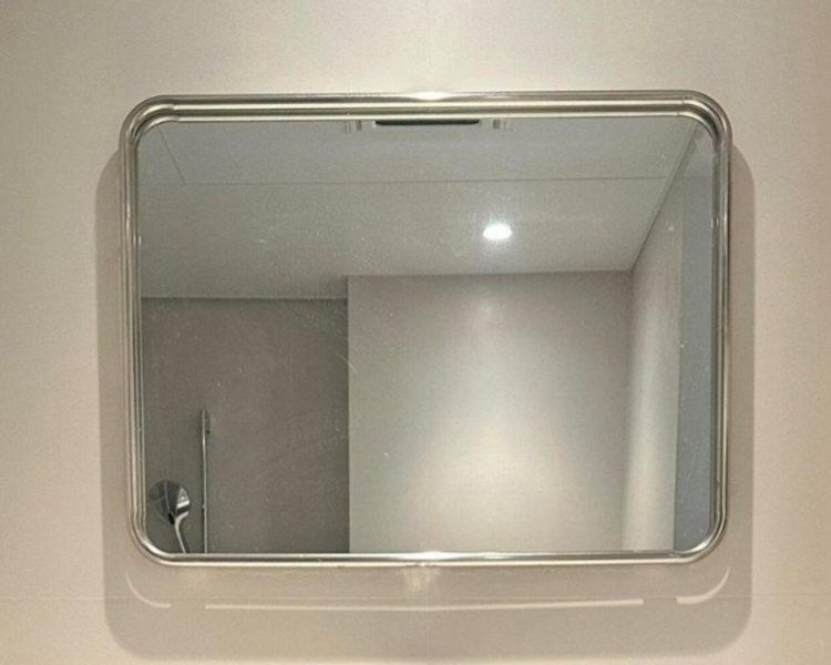 스텐 모던 욕실거울 조명거울 무광 욕실벽거울 미드센츄리 북유럽 레트로 - 상품 이미지