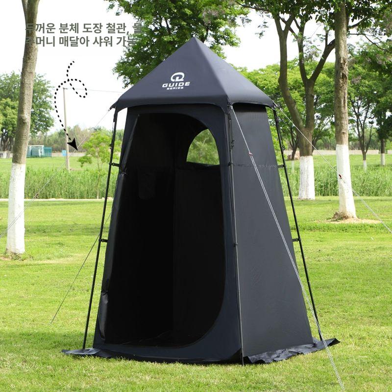 사각 캠핑샤워텐트 코팅 임시 프라이버시 방풍 캠핑용 간이화장실 보조텐트 간이텐트 - 상세 이미지 4