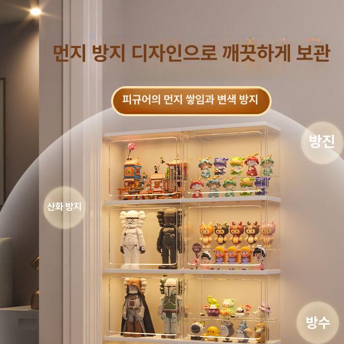 상자 투명아크릴케이스 진열장 전시용 전시케이스 전시대 정리함 베이스 선반 - 상세 이미지 4