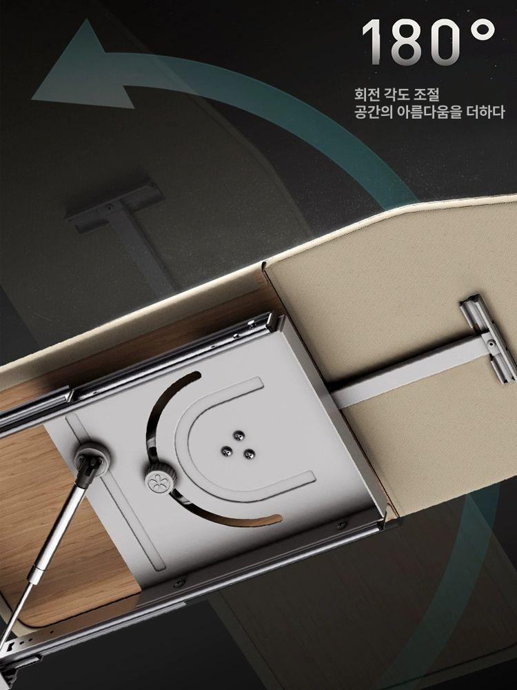 접이식 빌트인다리미판 가정용 공간절약 다리미대 수납형 커버 히든 내장형 다림질판 - 상세 이미지 4