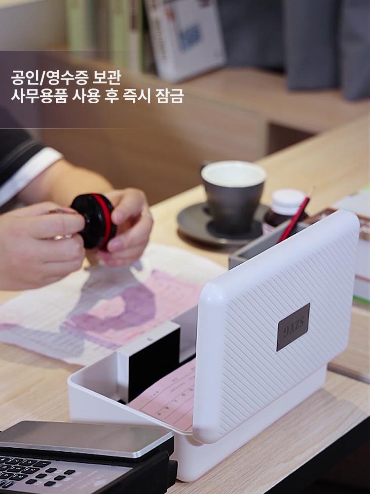 저장 미니돈통 귀중품 상자 보관함 차량금고 안전 가정용 자물쇠 수납함 물건 - 상세 이미지 4