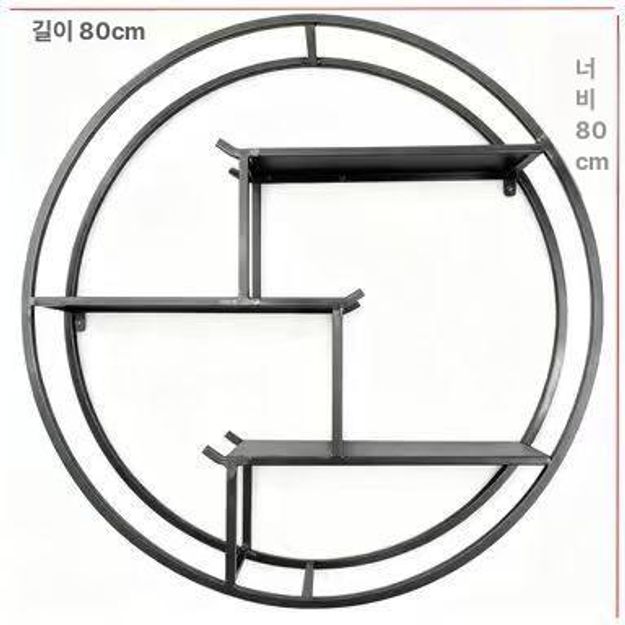 전시 장식장 조명선반 다용도 진열장 피규어 수납장 엔틱 벽걸이선반 소품 - 상세 이미지 5
