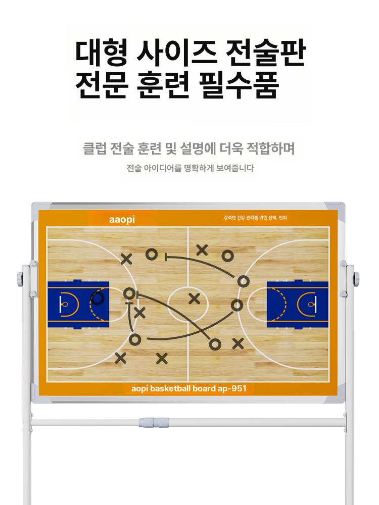 배구 화이트보드 대형 칠판 프레임 보드판 코칭 작전판 전술판 - 상세 이미지 4