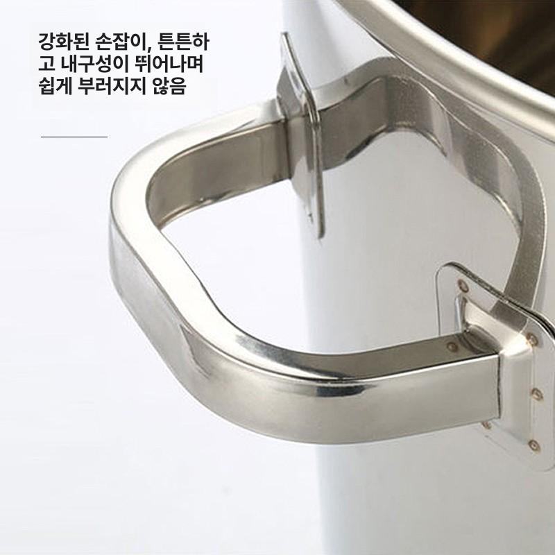 국솥 업소용대형냄비 사골냄비 국통 육수 곰통 위생통 들통찜기 대형스텐냄비 - 상세 이미지 3