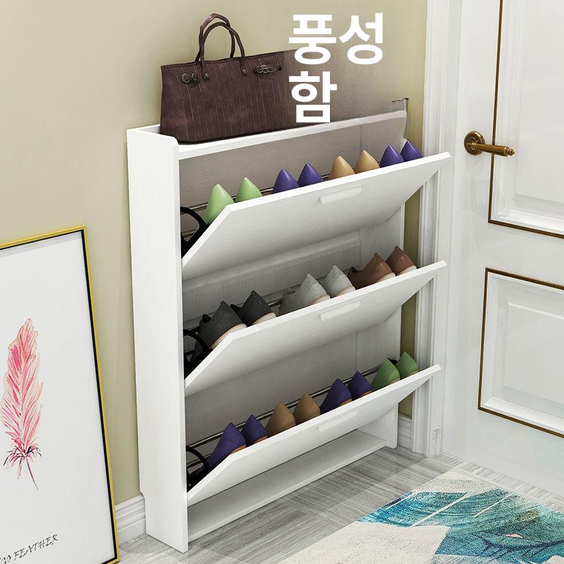 슬림신발장 신발정리대 초슬림 수납장 틈새 좁은공간 현관수납 슈즈랙 다층 현관정리 - 상세 이미지 5