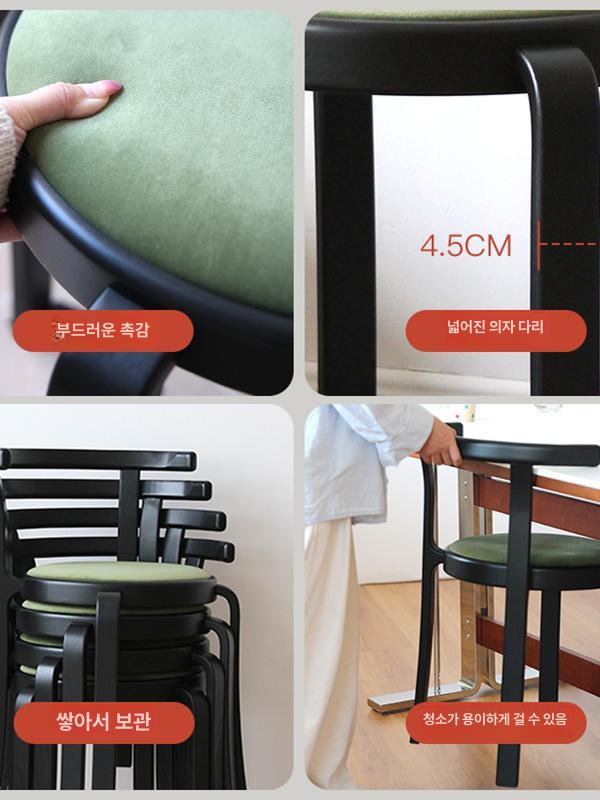 원목 식탁의자 북유럽 카페의자 디자인 예쁜 빈티지 벤치 카페체어 목재 고급 팔걸이 - 상세 이미지 3