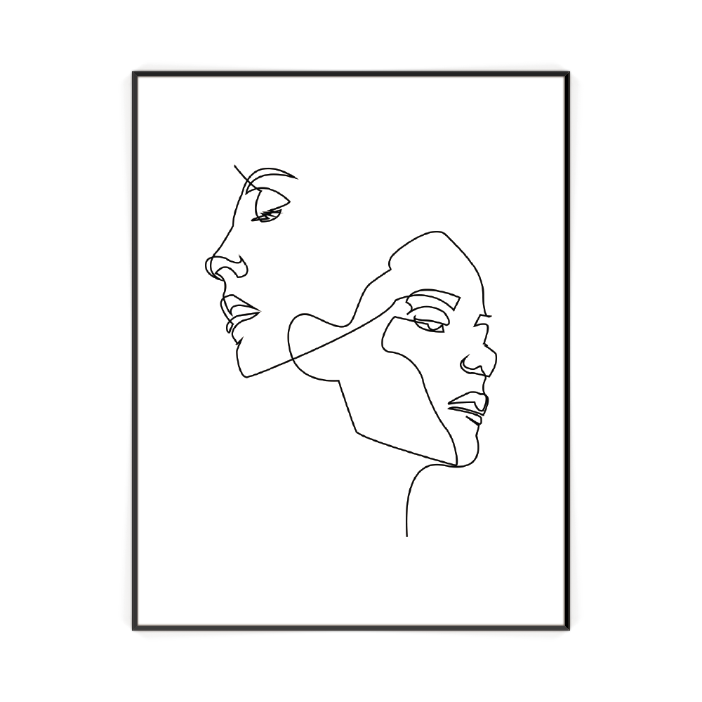제로팅 추상 일러스트 074 명화 그림 액자 인테리어 AIP74E29 - 상품 이미지