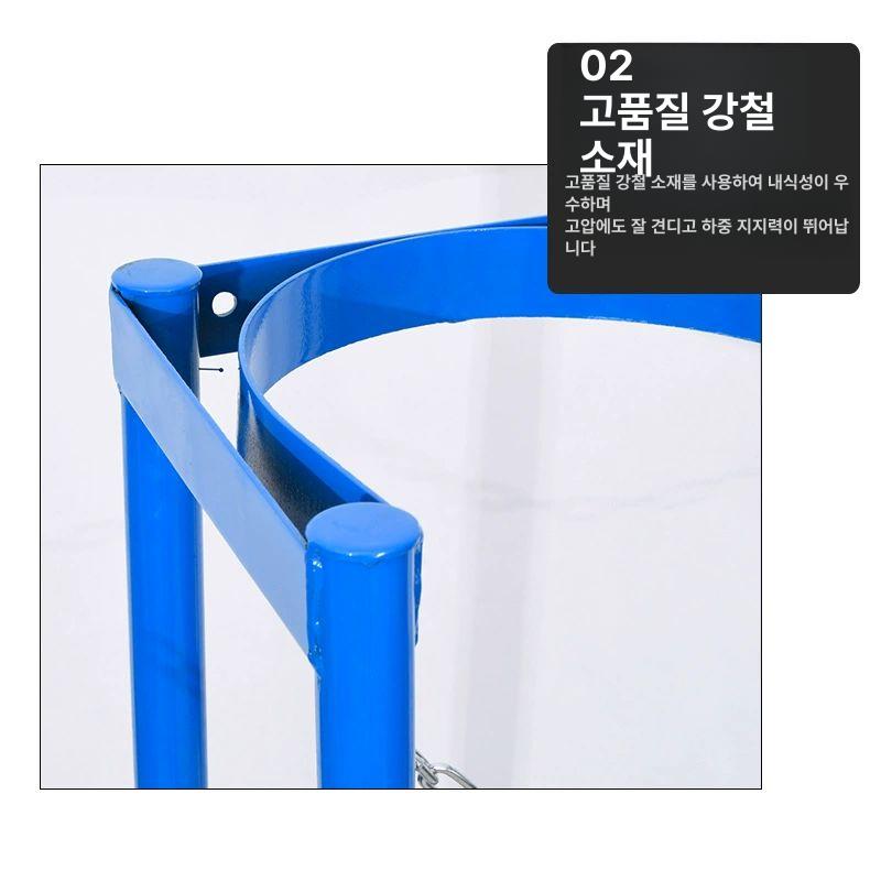 거치대 가스통보관함 이동식 실린더 안전 고압용기 브래킷 가스용기 산업용 - 상세 이미지 5