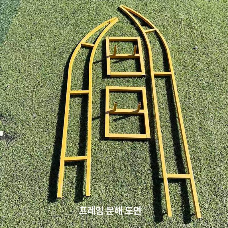 웨딩아치 프레임 포토존 촬영 사각 플라워 게이트 꽃장식 데코 나무틀 지주대 - 상세 이미지 4