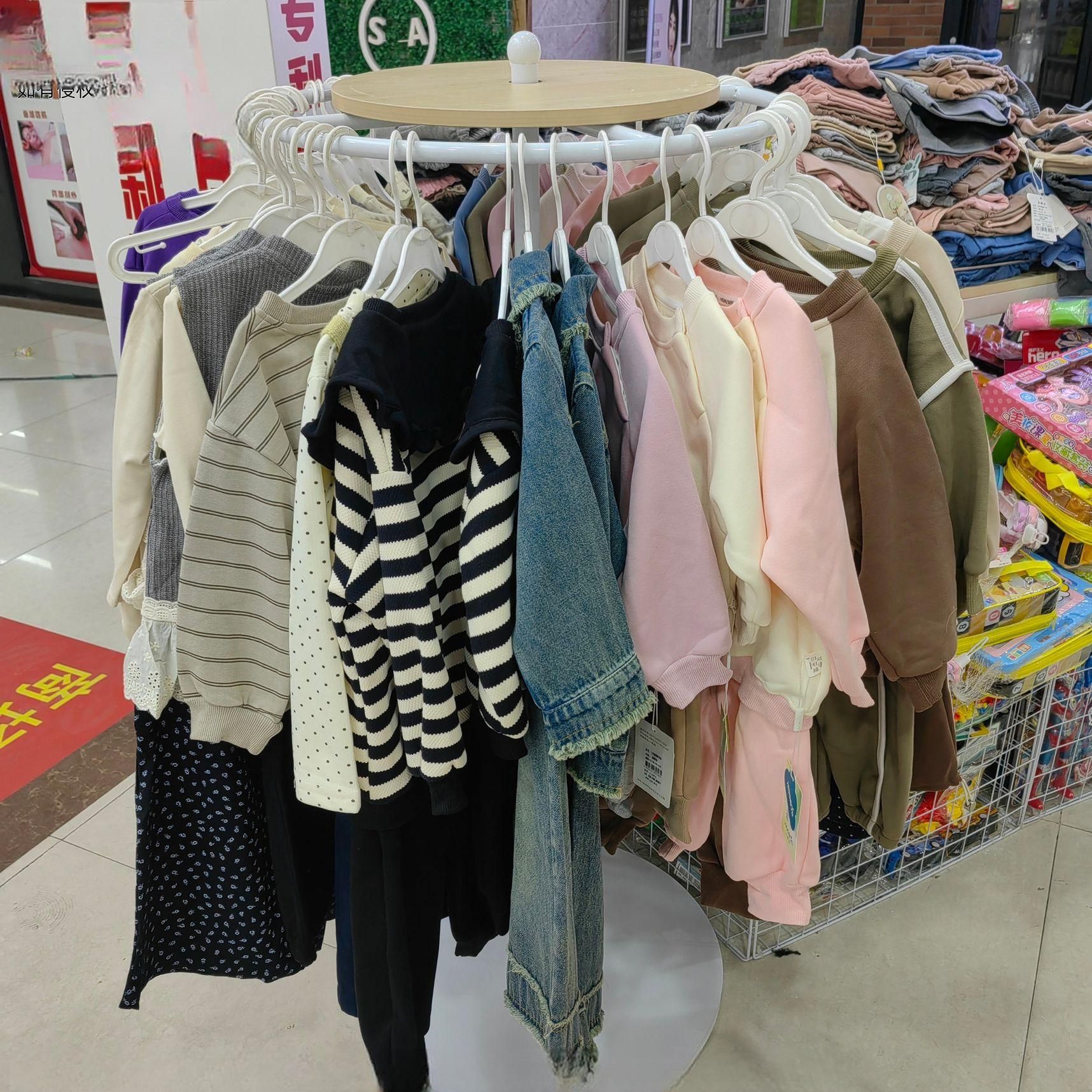 회전식 스탠드행거 드레스룸 수납 봉 옷가게 원룸 받침대 디스플레이 높이 스탠딩 - 상세 이미지 2