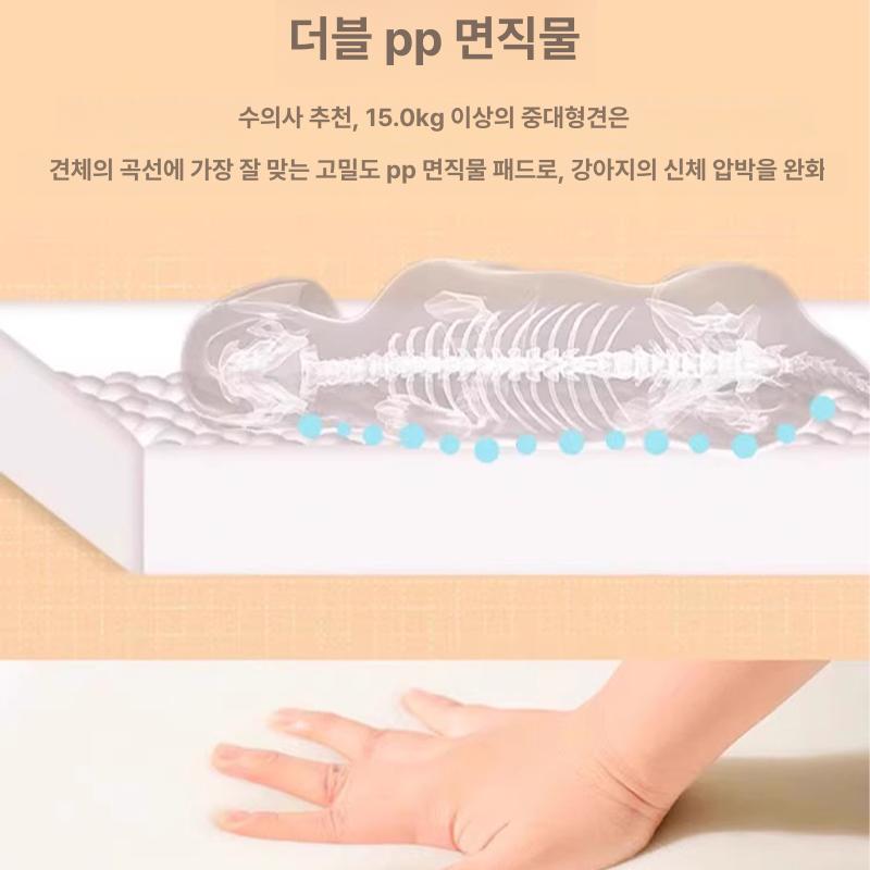 침대 냉감패드 쿨매트 미끄럼 세탁 대형 강아지방석 크레이트 반려견용 시원한 - 상세 이미지 5