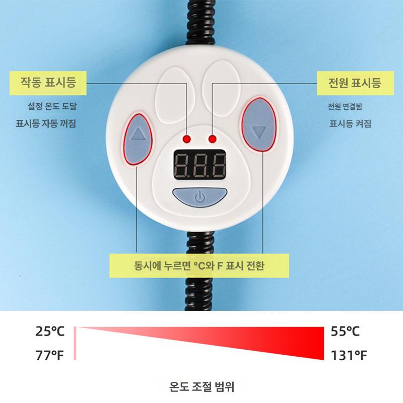 방수 고양이온열매트 반려동물 전기매트 사이즈 전기요 패드 겨울 항온 조절 일정온도 - 상세 이미지 3