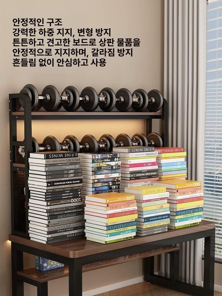 3단 책상타공판 타공책장 정리 사무실 데스크 탁상용 프레임 기본 타공선반 사이즈 - 상세 이미지 5