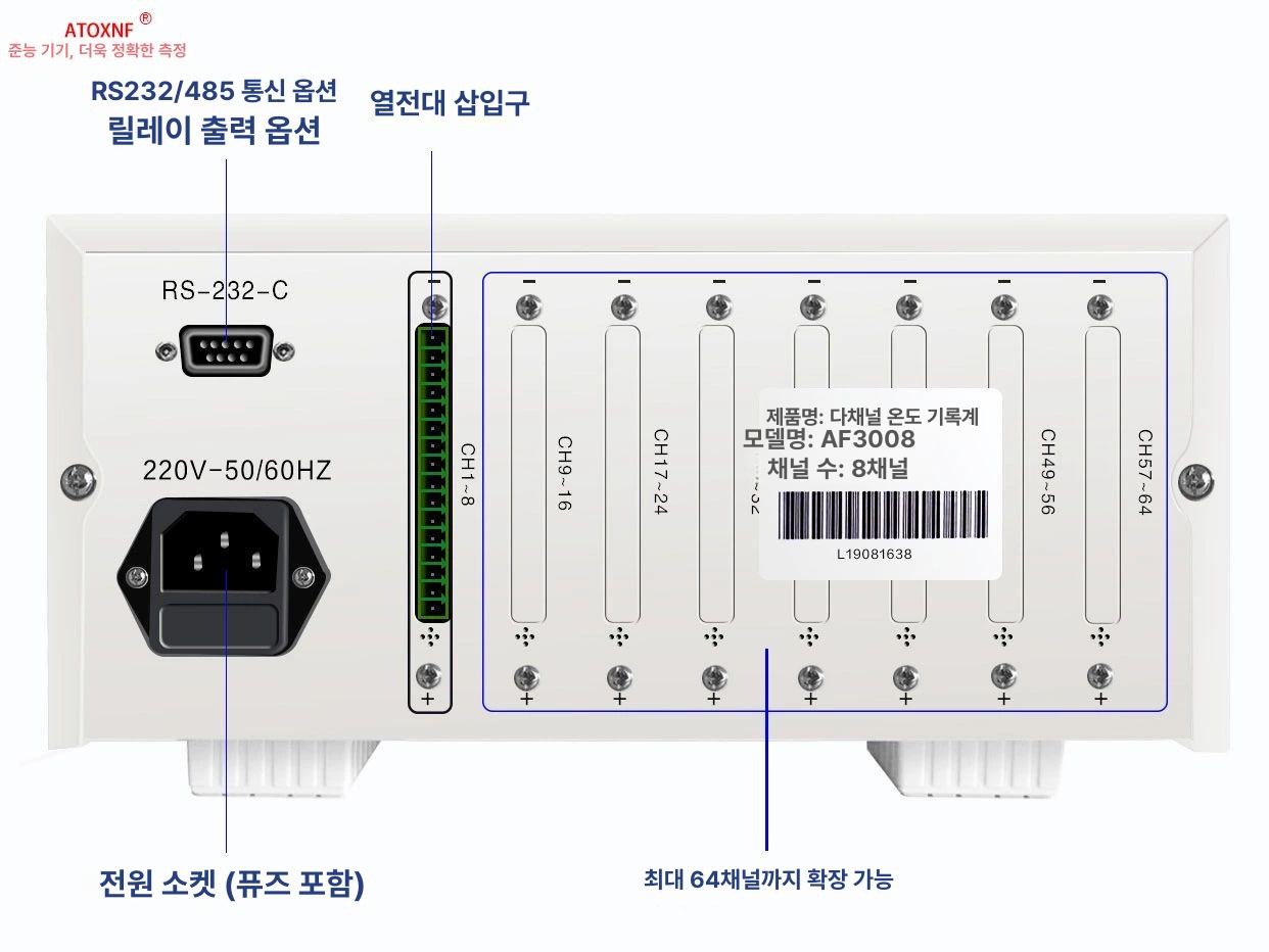 정밀 온도기록계 열전대 측정 레코더 데이터 모니터링 산업용 경보 테스터기 검사 - 상세 이미지 5