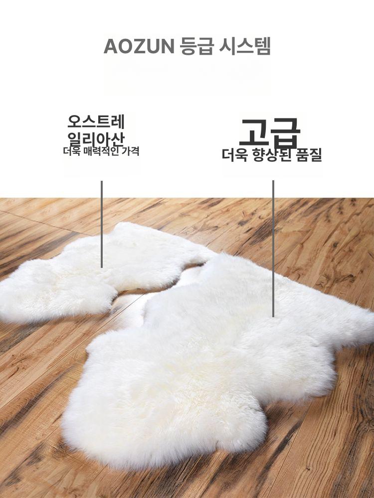인테리어 단모러그 사계절 북유럽 방바닥 극세사 깔개 먼지없는 물세탁 발매트 - 상세 이미지 5