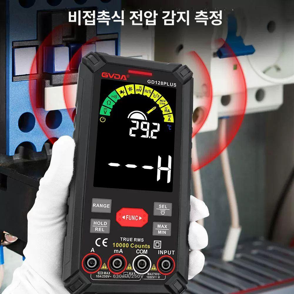 충전 멀티테스터기 디지털 전압 클램프 오토 비접촉식 측정기 멀티미터 저항 테스트기 - 상세 이미지 4