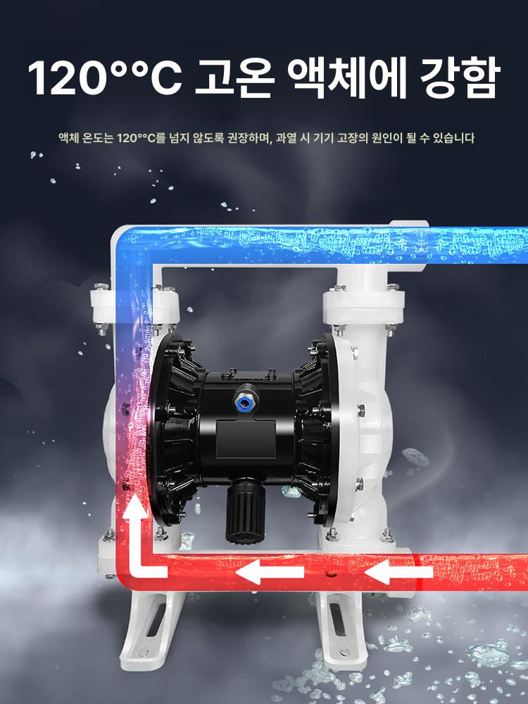 산업용 다이어프램펌프 내식성 부식방지 고압 유량 잉크 압력 방폭형 접착제 이송 - 상세 이미지 4