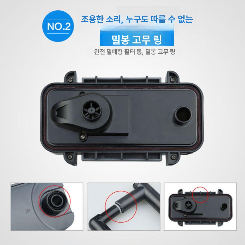 벽걸이 어항 서브필터 펌프 미니외부여과기 스펀지여과기 서브여과기 리필필터 정화 - 상세 이미지 5