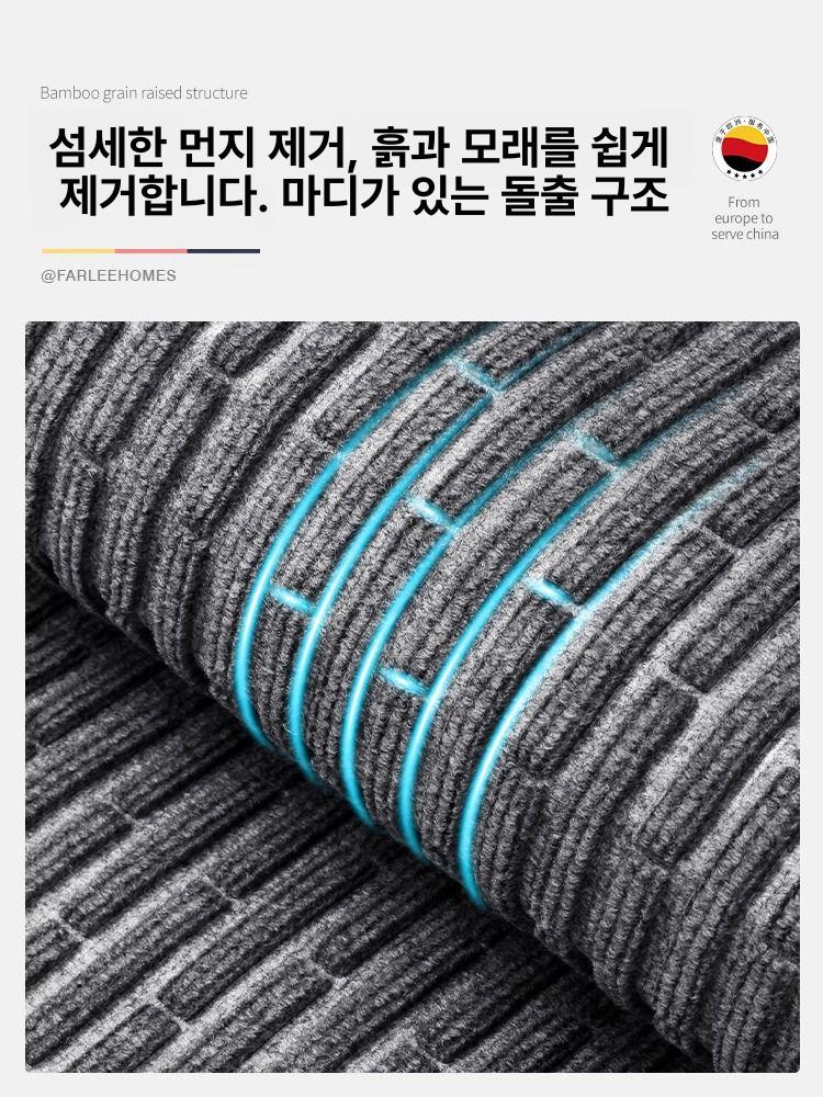 미끄럼 발매트 욕실 출입구 대형발판 업소용 화장실 현관매트 다용도 출입문 빨아쓰는 - 상세 이미지 2
