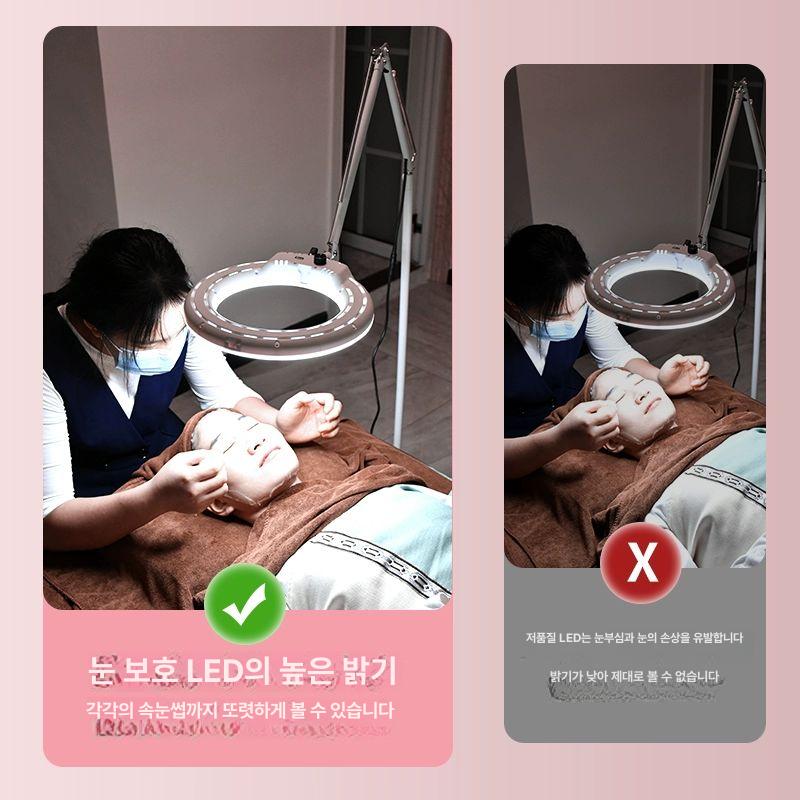 led 반영구조명 스탠드 링라이트 촬영용 장비 램프 삼각대 확대경 원형 고휘도 미용 - 상세 이미지 5