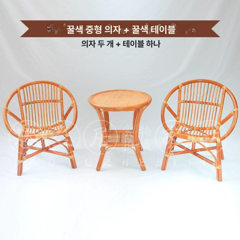 우드 실내외용의자 썬룸 라운지 테라스 암체어 야외용 카페 라탄의자 라탄시리즈 - 상세 이미지 5