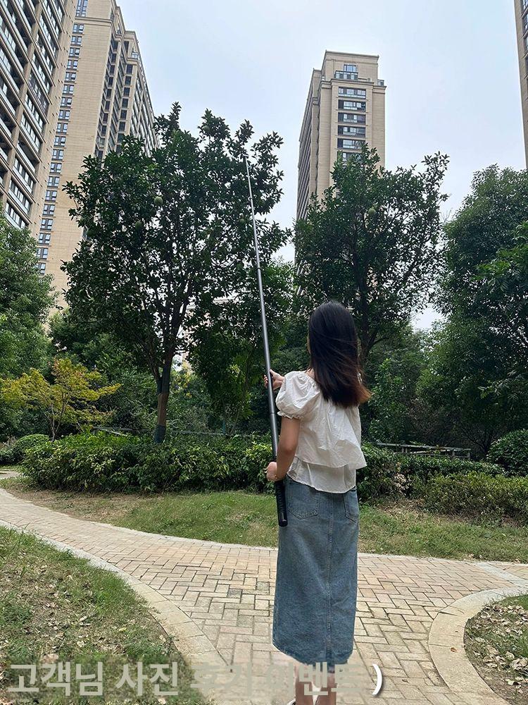 긴셀카봉 방송 촬영용 사진 확장 핸드폰 장거리 폴 액션캠 카메라용 연장 섬유 - 상세 이미지 2