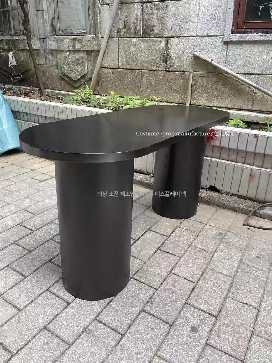 스텐 테이블 디스플레이 인테리어 전시대 선반 랙 진열 거치대 받침대 수납 원형 - 상세 이미지 5