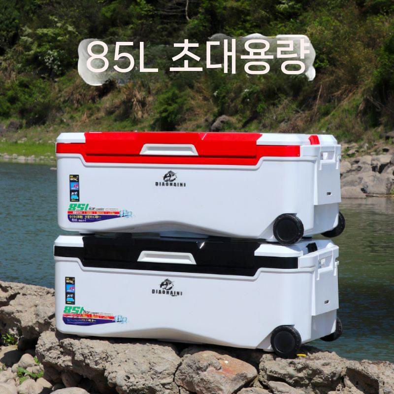 갈치쿨러 한치 대장쿨러 낚시쿨러 낚시용아이스박스 트렁크 흑백 캠핑 대용량 바퀴 캐리쿨러 13L 냉온 이중 사용 인큐베이터(플랫) 1000개 - 상세 이미지 5
