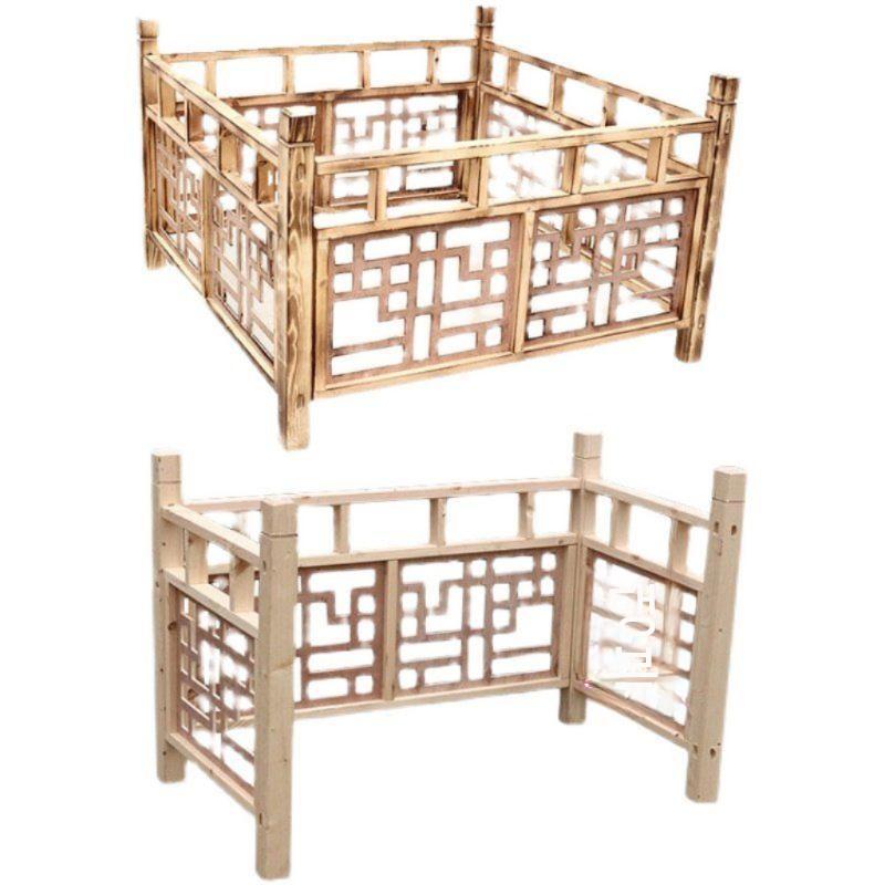 웨딩 한옥 원목 울타리 패널 아치 조경 펜스 프레임 - 상세 이미지 3
