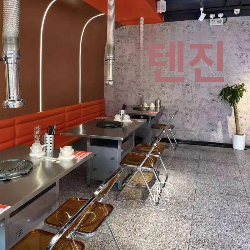 업소용 숯불테이블 그릴 원형 펜션 로스타 야외 숯불구이 숯불화로 하향식 고기불판 - 상세 이미지 3
