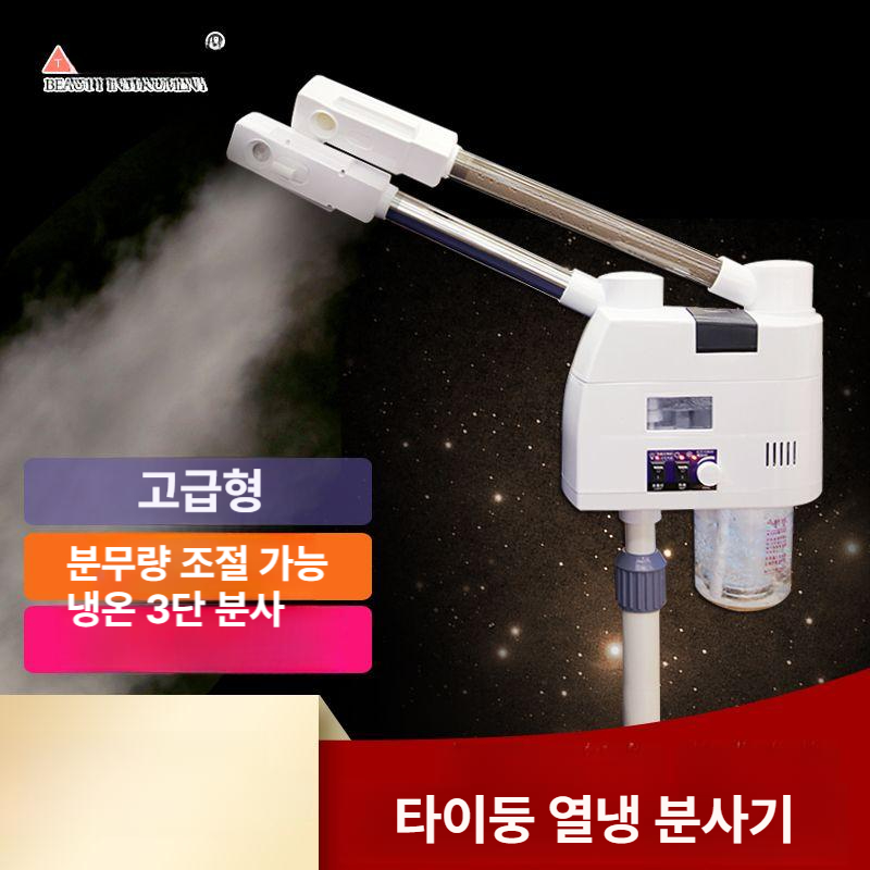 미용 얼굴스팀기 피부 수분 듀얼 페이스 가정용 헤드스파 페이셜스티머 헤어미스트기 - 상세 이미지 3