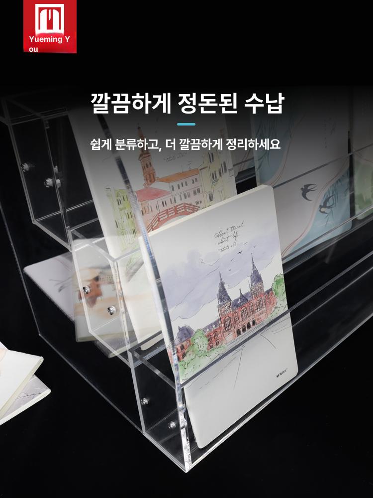 계단식 아크릴진열대 상품진열 피규어 선반 소품진열 원형받침 계단형진열장 - 상세 이미지 3