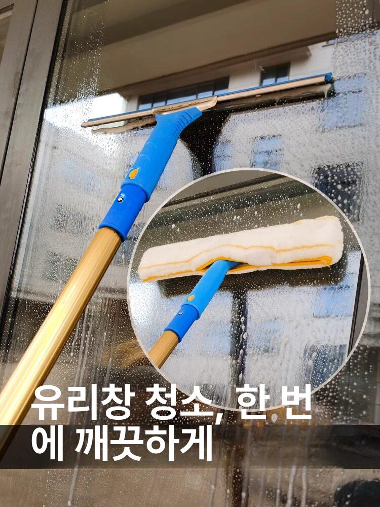 높은 스퀴지 청소 창문 밀대 건물 장대 오크 책차 침대 삼층 사다리 - 상세 이미지 3