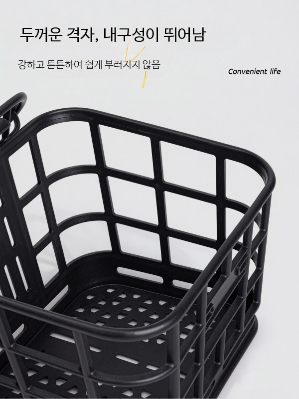 탈부착 전기자전거 방수 앞바구니 프론트백 수납 자전거용 - 상세 이미지 3