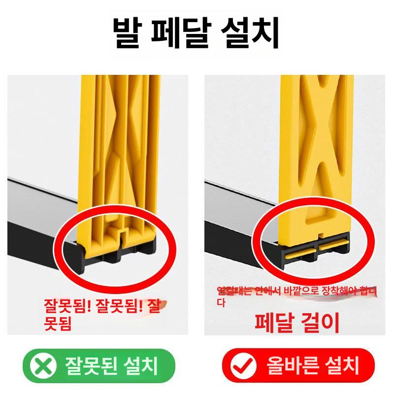대형 쓰레기통 업소용 식당 사무실 사각 대용량 페달식 바퀴달린 상업용 화장실 - 상세 이미지 4