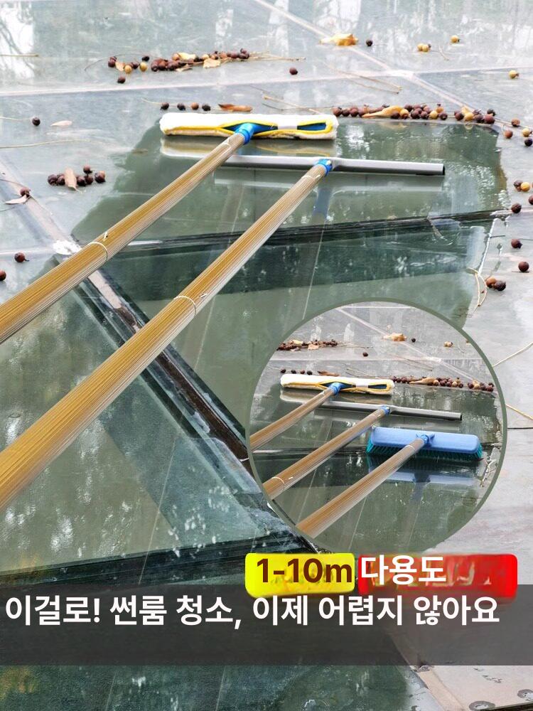 높은 스퀴지 청소 창문 밀대 건물 장대 오크 책차 침대 삼층 사다리 - 상세 이미지 2