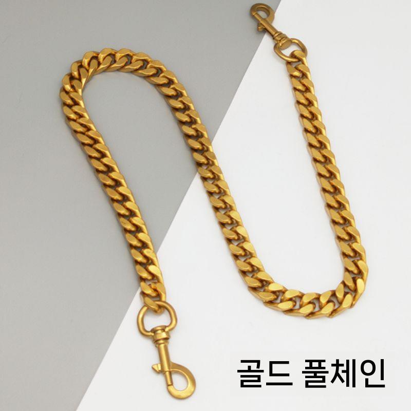 가방스트랩 열쇠고리 가방장식 여성용 가방고리 키홀더 액세서리 캐릭터 여성가방키링악세사리 슬립 골드 Q버클 60cm 풀 체인 - 상세 이미지 5
