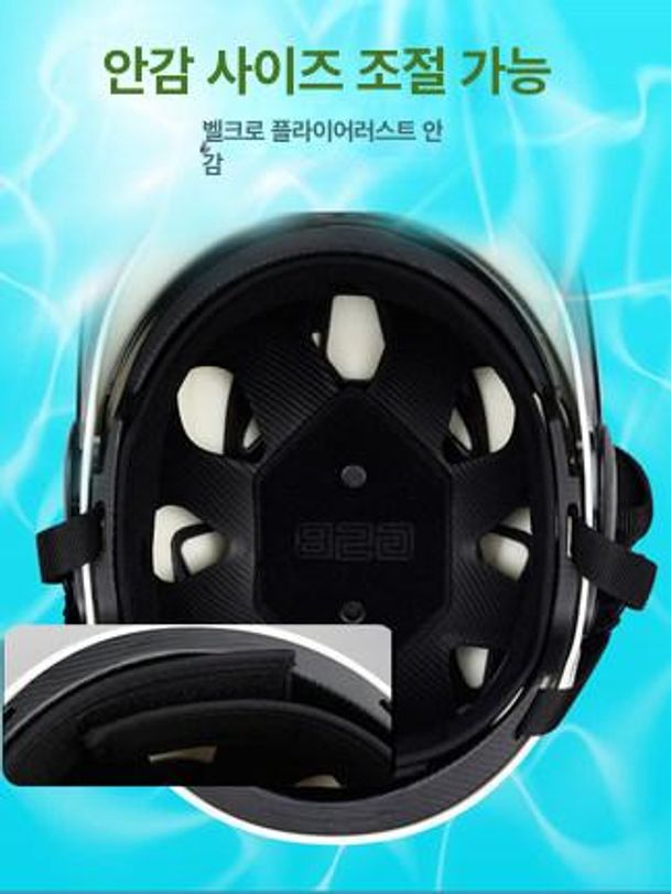 오토바이 헬멧 남여공용 페이스 안전한 사계절 남녀 하프 사이즈 오픈 모토크로스 - 상세 이미지 5