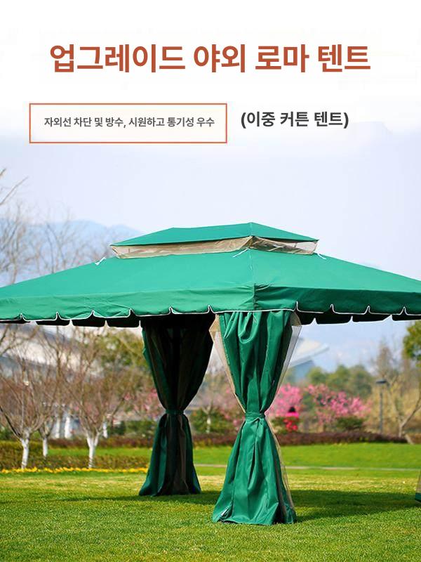 야외 가제보 천막 루프탑 옥상텐트 삼각형텐트 맞춤 캠핑 컬러 캐노피 정원 카페 - 상세 이미지 3