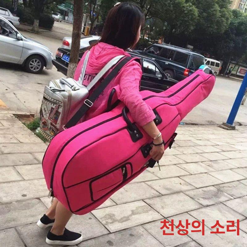 섬유 첼로케이스 하드케이스 현악기 카본 악기가방 탄소 스트랩 운반 보호 백팩형 - 상세 이미지 3