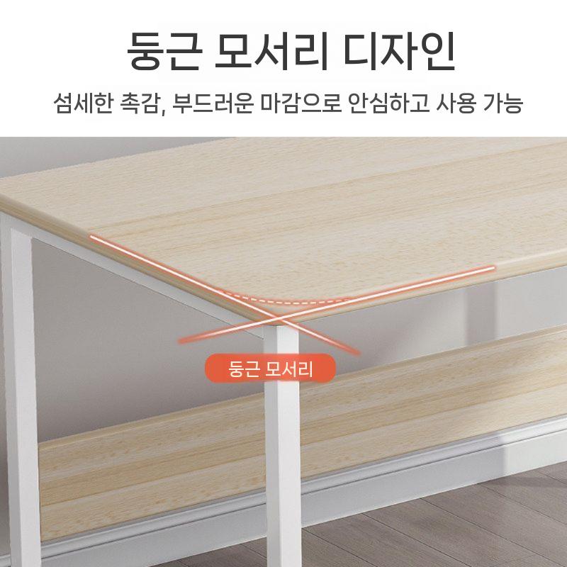 테이블 1인컴퓨터책상 높이조절 학생 간이 게이밍 원룸 스탠딩 바퀴 데스크 - 상세 이미지 2